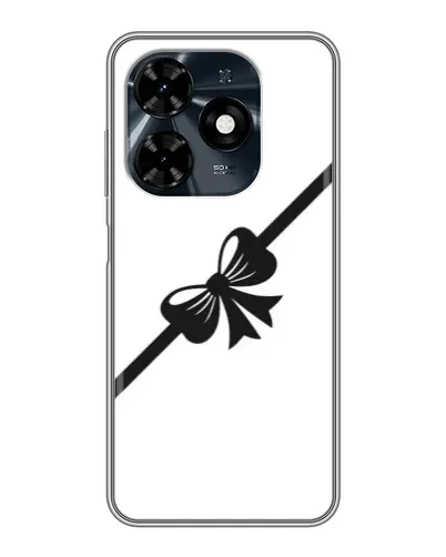 Чохол для TECNO Spark 20c з картинкою «Діагональний бант»