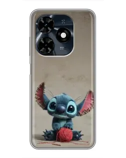 Чехол для TECNO Spark 20c с картинкой «Стич на коричневом фоне» Чехол для TECNO Spark 20c с картинкой «Стич на коричневом фоне»