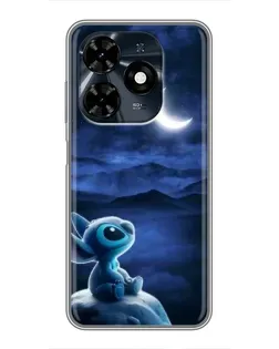 Чехол для TECNO Spark 20c с картинкой «Лунная ночь Стича» Чехол для TECNO Spark 20c с картинкой «Лунная ночь Стича»