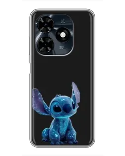 Чехол для TECNO Spark 20c с картинкой «Стич на черном» Чехол для TECNO Spark 20c с картинкой «Стич на черном»
