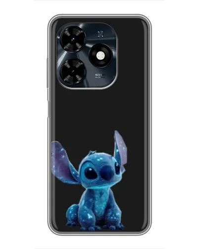 Чехол для TECNO Spark 20c с картинкой «Стич на черном» Чехол для TECNO Spark 20c с картинкой «Стич на черном»