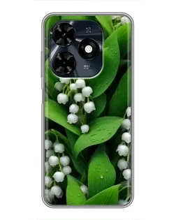 Чохол для TECNO Spark 20c з картинкою «Конвалії в зелені» Чохол для TECNO Spark 20c з картинкою «Конвалії в зелені»