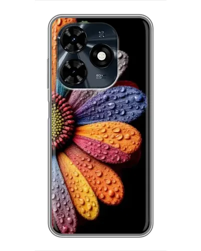 Чохол для TECNO Spark 20c з картинкою «Райдужна квітка»