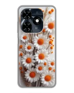 Чохол для TECNO Spark 20c з картинкою «Білі сухоцвіти» Чохол для TECNO Spark 20c з картинкою «Білі сухоцвіти»
