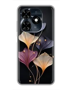 Чохол для TECNO Spark 20c з картинкою «Лілові квіти грації» Чохол для TECNO Spark 20c з картинкою «Лілові квіти грації»