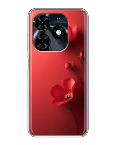 Чохол для TECNO Spark 20c з картинкою «Макові суцвіття»