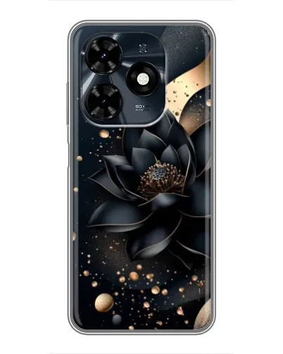 Чохол для TECNO Spark 20c з картинкою «Чорний лотос»