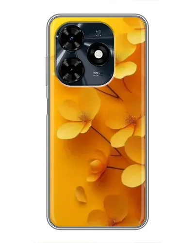 Чохол для TECNO Spark 20c з картинкою «Золоті пелюстки»