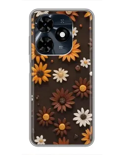 Чохол для TECNO Spark 20c з картинкою «Візерунок з маленьких соняшників» Чохол для TECNO Spark 20c з картинкою «Візерунок з маленьких соняшників»