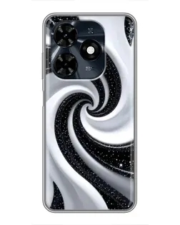 Чохол для TECNO Spark 20c з картинкою «Чорно-біла спіраль» Чохол для TECNO Spark 20c з картинкою «Чорно-біла спіраль»