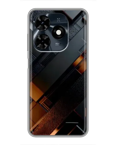 Чохол для TECNO Spark 20c з картинкою «Чорні геометричні блоки» Чохол для TECNO Spark 20c з картинкою «Чорні геометричні блоки»