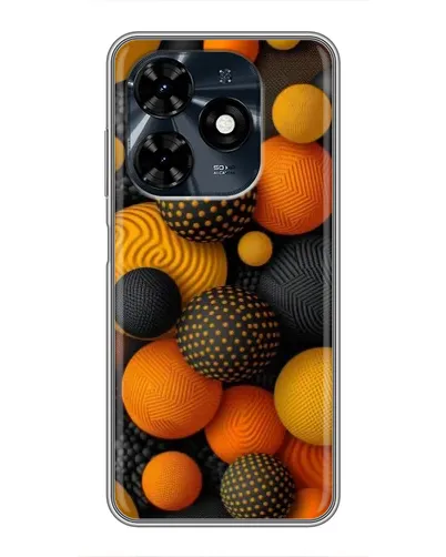 Чохол для TECNO Spark 20c з картинкою «Об'ємні помаранчеві сфери» Чохол для TECNO Spark 20c з картинкою «Об'ємні помаранчеві сфери»