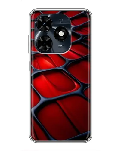Чохол для TECNO Spark 20c з картинкою «Червона глянцева сітка» Чохол для TECNO Spark 20c з картинкою «Червона глянцева сітка»