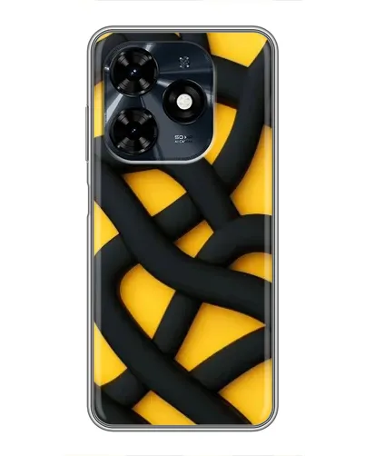 Чохол для TECNO Spark 20c з картинкою «Чорне жовте переплетення» Чохол для TECNO Spark 20c з картинкою «Чорне жовте переплетення»