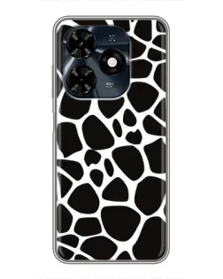 Чохол для TECNO Spark 20c з картинкою «Чорно-білий жираф»