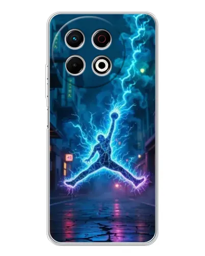 Чехол для TECNO Spark 30 Pro с картинкой «Jordan Gold Jumpman» Чехол для TECNO Spark 30 Pro с картинкой «Jordan Gold Jumpman»