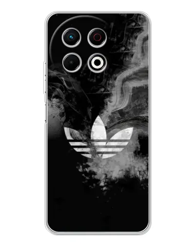 Чехол для TECNO Spark 30 Pro с картинкой «Абстрактный дым Adidas»