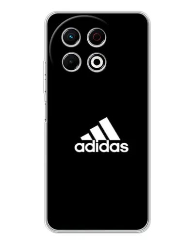 Чехол для TECNO Spark 30 Pro с картинкой «Черная классика Adidas»