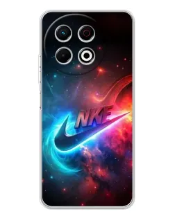 Чехол для TECNO Spark 30 Pro с картинкой «Огненный логотип Nike»