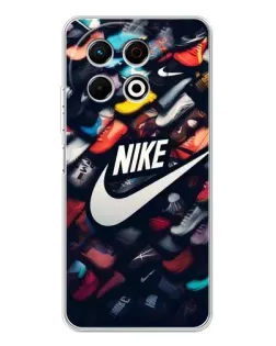 Чехол для TECNO Spark 30 Pro с картинкой «Коллекция кроссовок Nike»