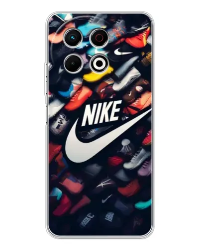 Чехол для TECNO Spark 30 Pro с картинкой «Коллекция кроссовок Nike»