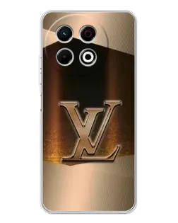 Чехол для TECNO Spark 30 Pro с картинкой «LV — золотое сияние»