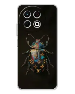 Чехол для TECNO Spark 30 Pro с картинкой «LV — мраморный принт»