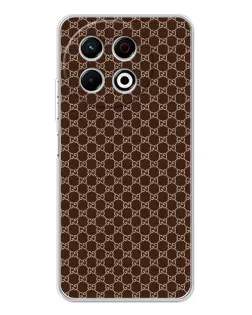 Чехол для TECNO Spark 30 Pro с картинкой «Gucci — шоколадная сетка»