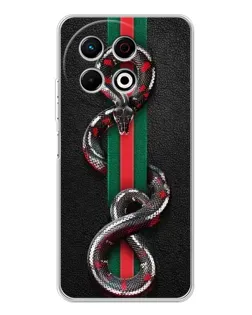 Чехол для TECNO Spark 30 Pro с картинкой «Gucci — змея на полосе»