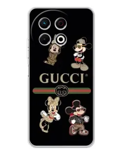 Чехол для TECNO Spark 30 Pro с картинкой «Gucci — герои Disney и монограмма»