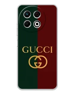 Чехол для TECNO Spark 30 Pro с картинкой «Gucci — темно-зеленый градиент»