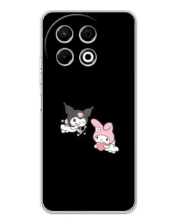 Чехол для TECNO Spark 30 Pro с картинкой «My Melody и Kuromi» Чехол для TECNO Spark 30 Pro с картинкой «My Melody и Kuromi»