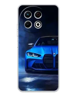 Чехол для TECNO Spark 30 Pro с картинкой «Голубая BMW M4»
