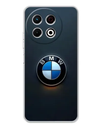 Чехол для TECNO Spark 30 Pro с картинкой «Логотип BMW — минимализм»