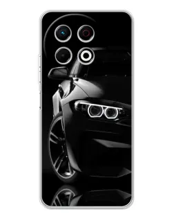 Чохол для TECNO Spark 30 Pro з картинкою «Чорна BMW — профіль»