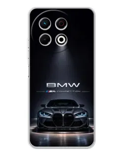 Чохол для TECNO Spark 30 Pro з картинкою «BMW крізь нічне місто»