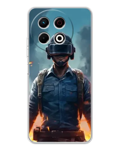 Чохол для TECNO Spark 30 Pro з картинкою «PUBG — реалістичний герой» Чохол для TECNO Spark 30 Pro з картинкою «PUBG — реалістичний герой»