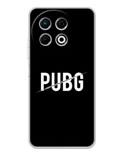 Чохол для TECNO Spark 30 Pro з картинкою «PUBG — білий логотип» Чохол для TECNO Spark 30 Pro з картинкою «PUBG — білий логотип»