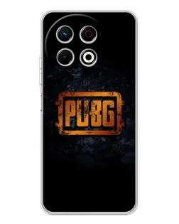 Чохол для TECNO Spark 30 Pro з картинкою «PUBG — золотий логотип»
