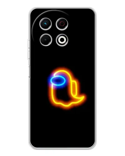 Чехол для TECNO Spark 30 Pro с картинкой «Among Us неоновое сияние»