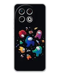 Чехол для TECNO Spark 30 Pro с картинкой «Among Us космос»