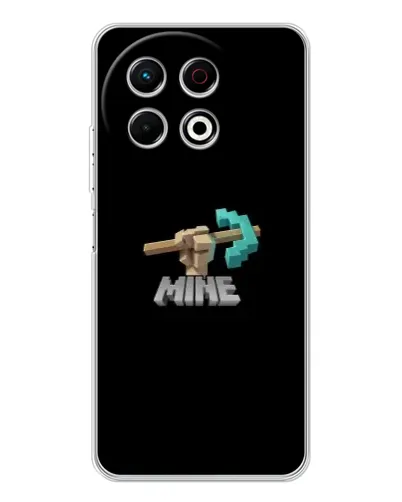 Чехол для TECNO Spark 30 Pro с картинкой «Алмазная кирка»