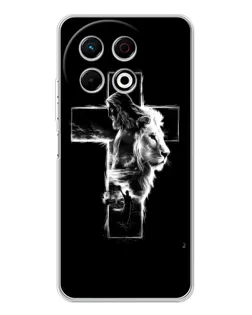 Чехол для TECNO Spark 30 Pro с картинкой «Сияющий крест Jesus»