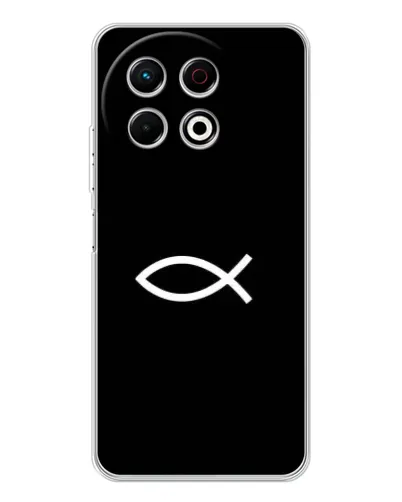 Чехол для TECNO Spark 30 Pro с картинкой «Символ рыбы Jesus» Чехол для TECNO Spark 30 Pro с картинкой «Символ рыбы Jesus»