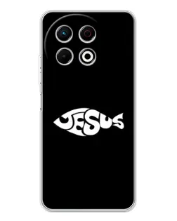 Чехол для TECNO Spark 30 Pro с картинкой «Рыба Jesus»