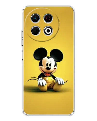 Чехол для TECNO Spark 30 Pro с картинкой «Микки на желтом» Чехол для TECNO Spark 30 Pro с картинкой «Микки на желтом»