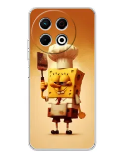 Чехол для TECNO Spark 30 Pro с картинкой «Губка Боб повар»