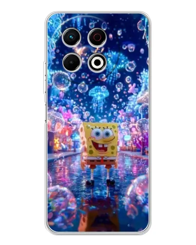 Чехол для TECNO Spark 30 Pro с картинкой «Неоновый океан»