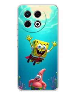 Чохол для TECNO Spark 30 Pro з картинкою «Спанч Боб під водою»