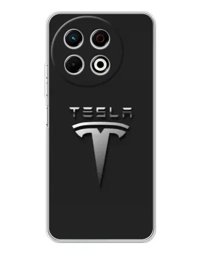 Чохол для TECNO Spark 30 Pro з картинкою «Сталевий логотип Tesla» Чохол для TECNO Spark 30 Pro з картинкою «Сталевий логотип Tesla»